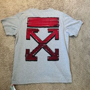 Mens off white T shirt